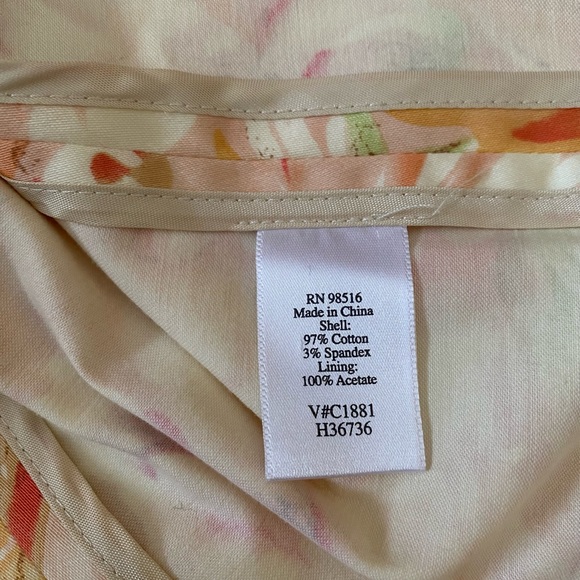 Coldwater Creek Spring Suit blazer Dress Casual size S, floral print. - Picture 10 of 15